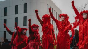 women's red costume